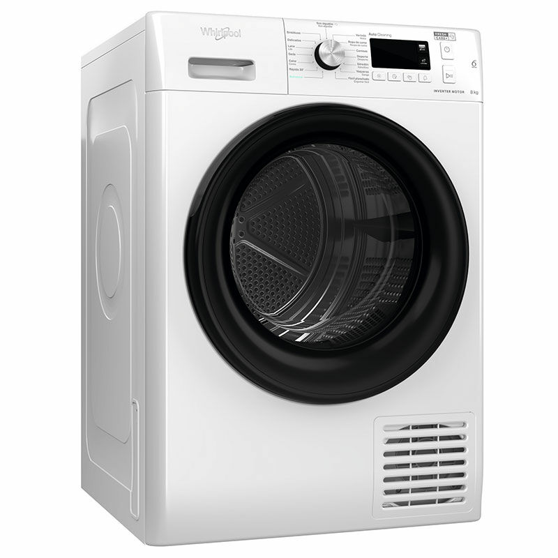 Secadora Whirlpool FFTM118X3BYSPT – Bomba de calor, 8 kg, Sense Inverter