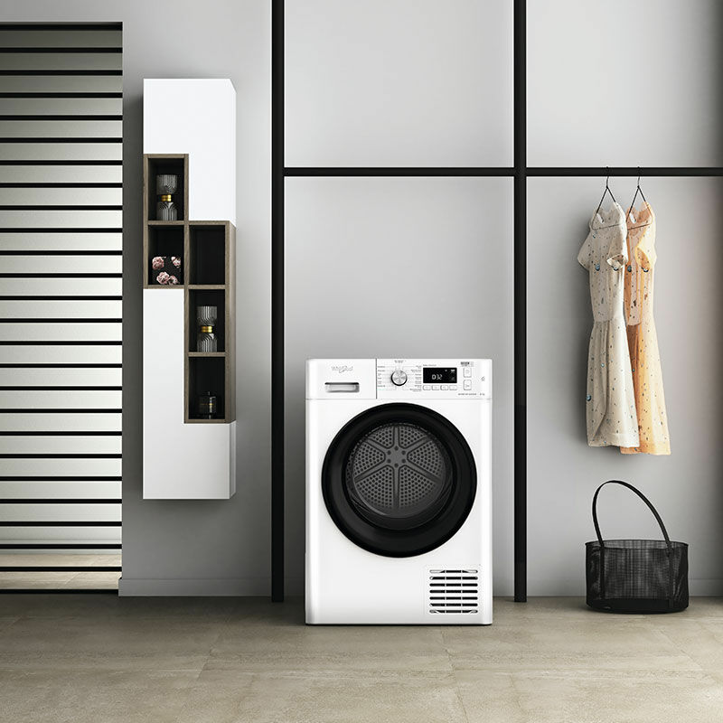 Secadora Whirlpool FFTM118X3BYSPT – Bomba de calor, 8 kg, Sense Inverter