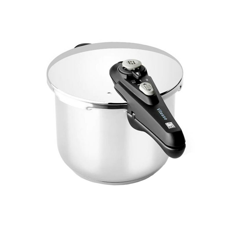 Ollas a presión Bra Vitesse Duo – 4+7 L, Acero inoxidable 18/10, Inducción
