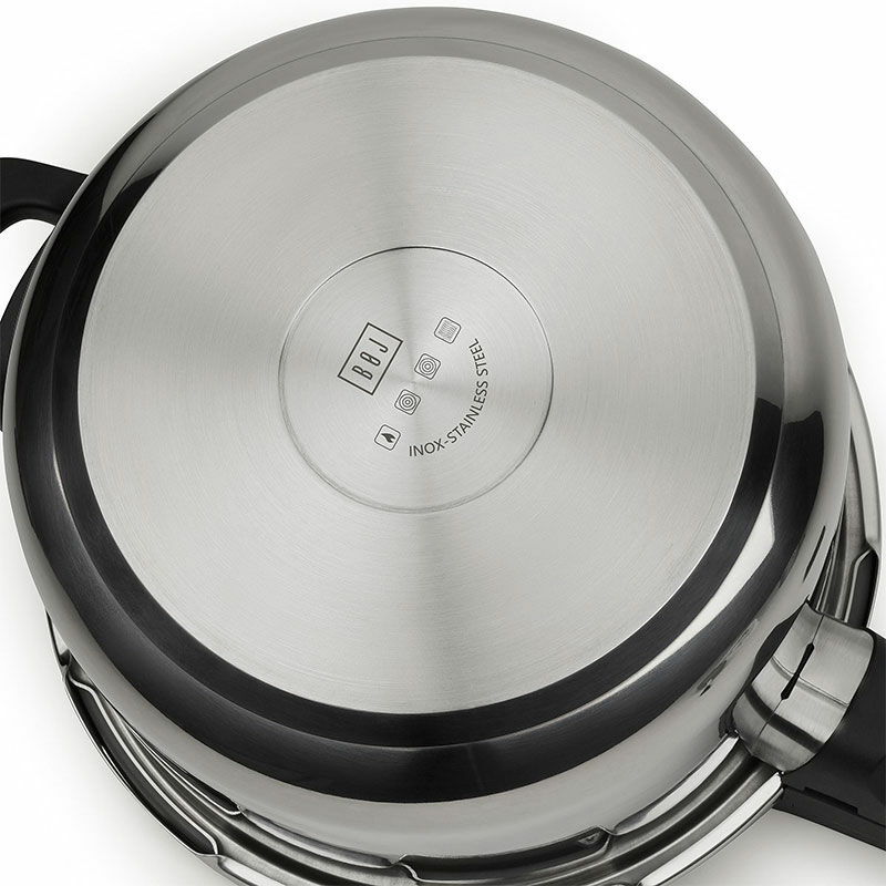 Set de ollas a presión BOJ Lightning – 4,0+6,0 L, Inox 18/10, 3 sistemas seguridad