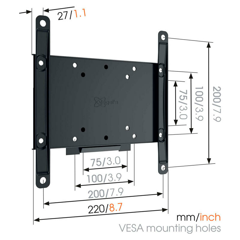 Soporte Pared TV Vogels MA2000 – 19–43", Perfil bajo 3 cm, Hasta 30 kg