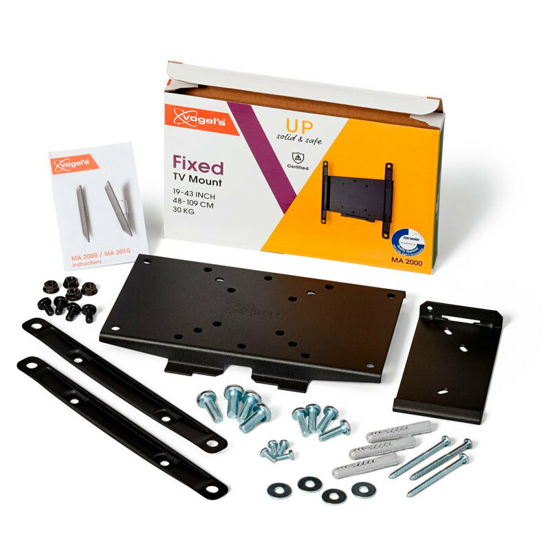 Soporte Pared TV Vogels MA2000 – 19–43", Perfil bajo 3 cm, Hasta 30 kg