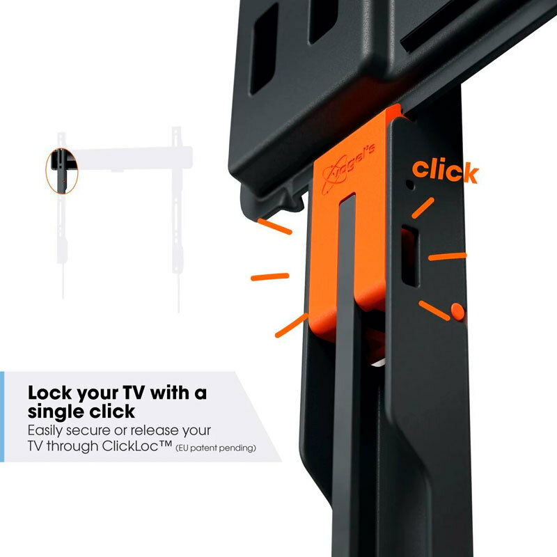 Soporte de pared Vogel's TVM 3413 – 32–65", Inclinable 20°, ClickLoc seguro