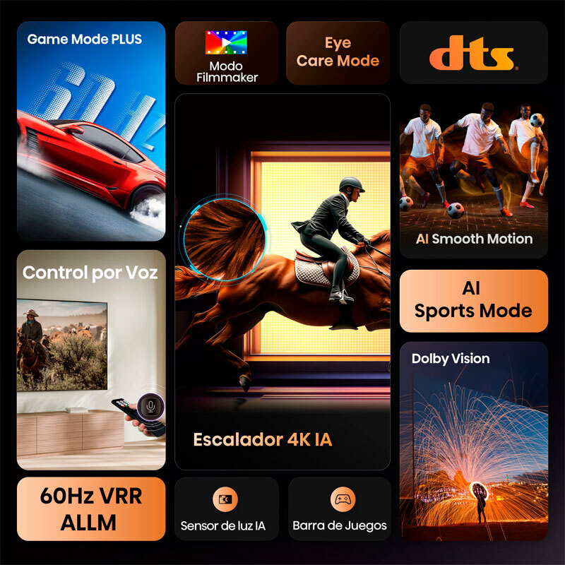 Televisor Hisense 43A6Q – 43" 4K UHD, Dolby Vision, Smart TV VIDAA