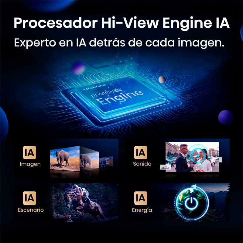 Televisor Hisense 50E8Q – Mini LED 50 pulgadas, 4K UHD, 144 Hz