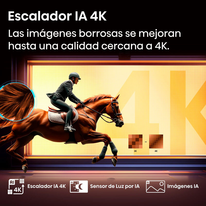 Televisor Hisense 55E77Q – 55" QLED 4K UHD, Dolby Vision, VIDAA U9