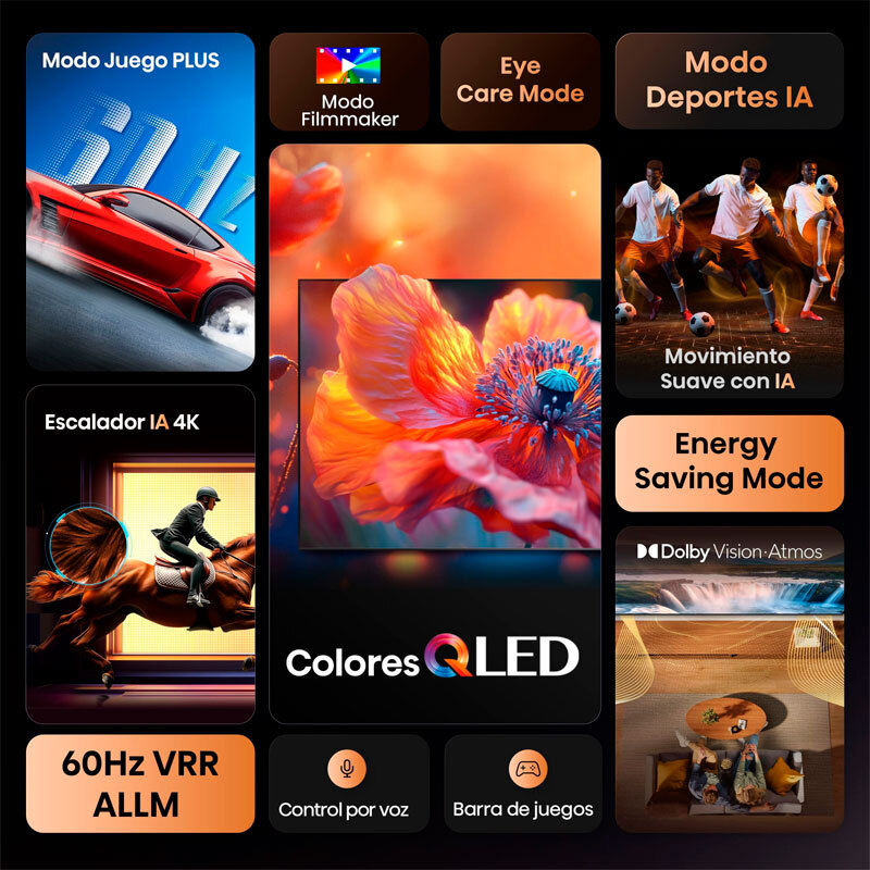 Televisor Hisense 55E77Q – 55" QLED 4K UHD, Dolby Vision, VIDAA U9