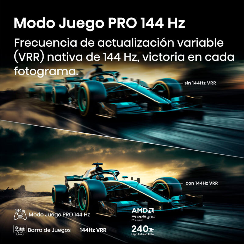 Televisor Hisense 55E8Q – 55 pulgadas 4K MiniLED 144Hz