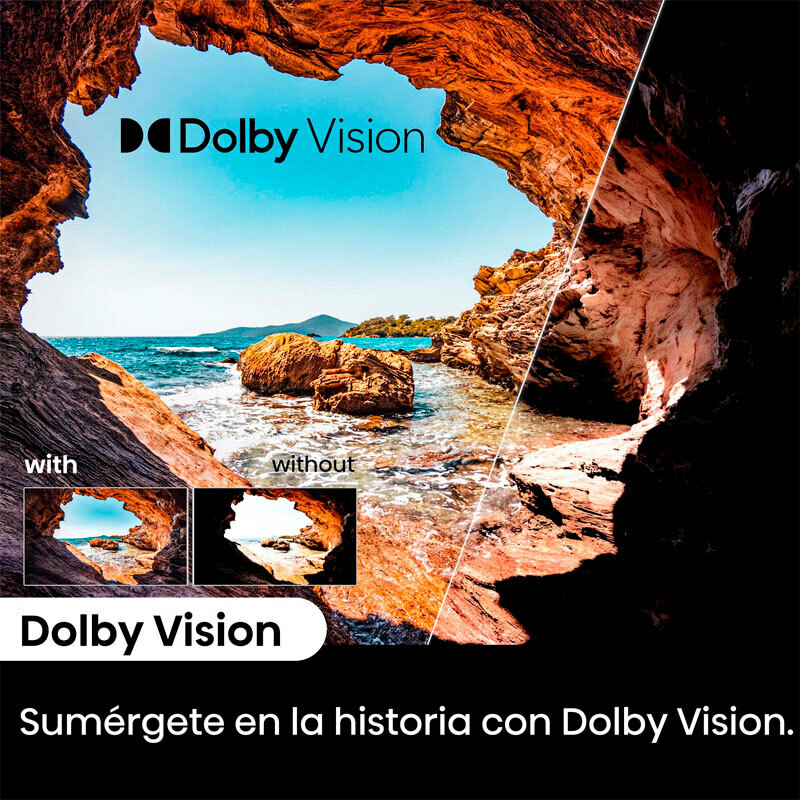 Televisor 58" Hisense 58A6N – LED 4K UHD, Smart VIDAA, Dolby Vision