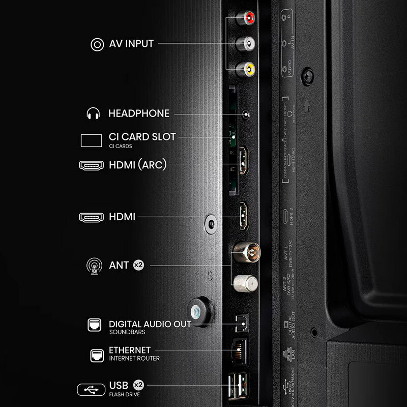 Televisor LED Hisense 32A4N – 32", HD Ready, Smart VIDAA