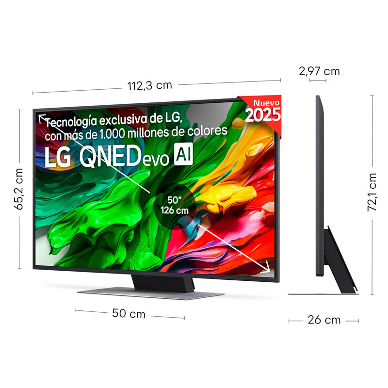 Televisor LG 50QNED87A6D – QNED evo 4K, Mini LED 50", Smart TV webOS 25