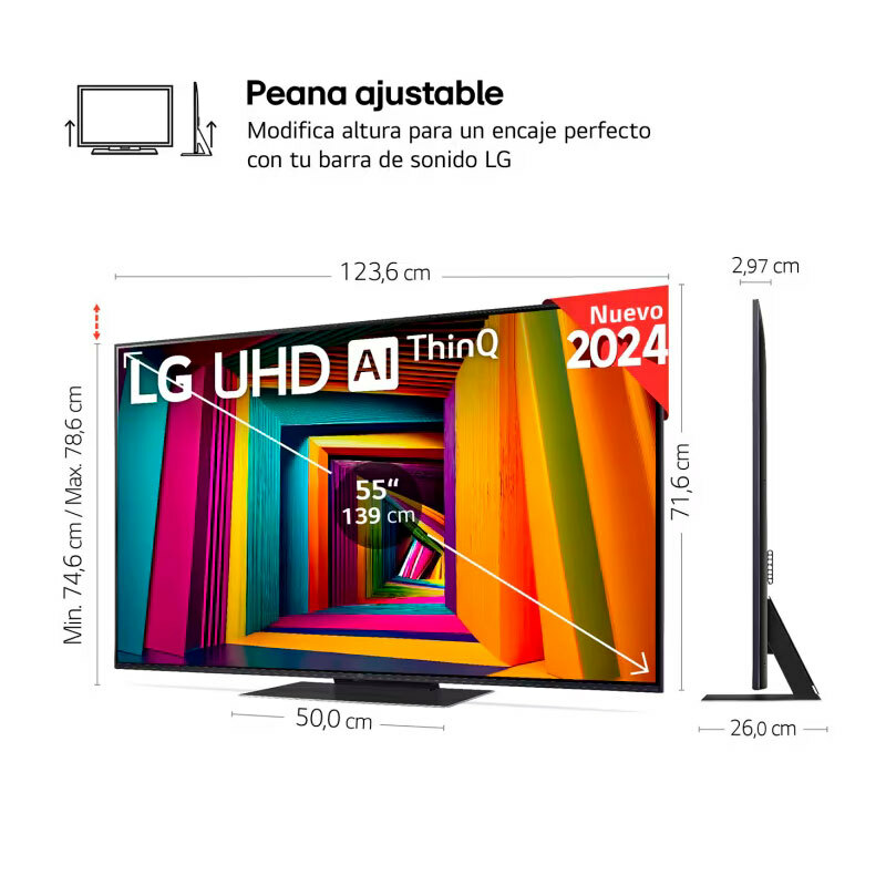Televisor LED LG 55UT91006LA.AEU – 55", 4K UHD, webOS