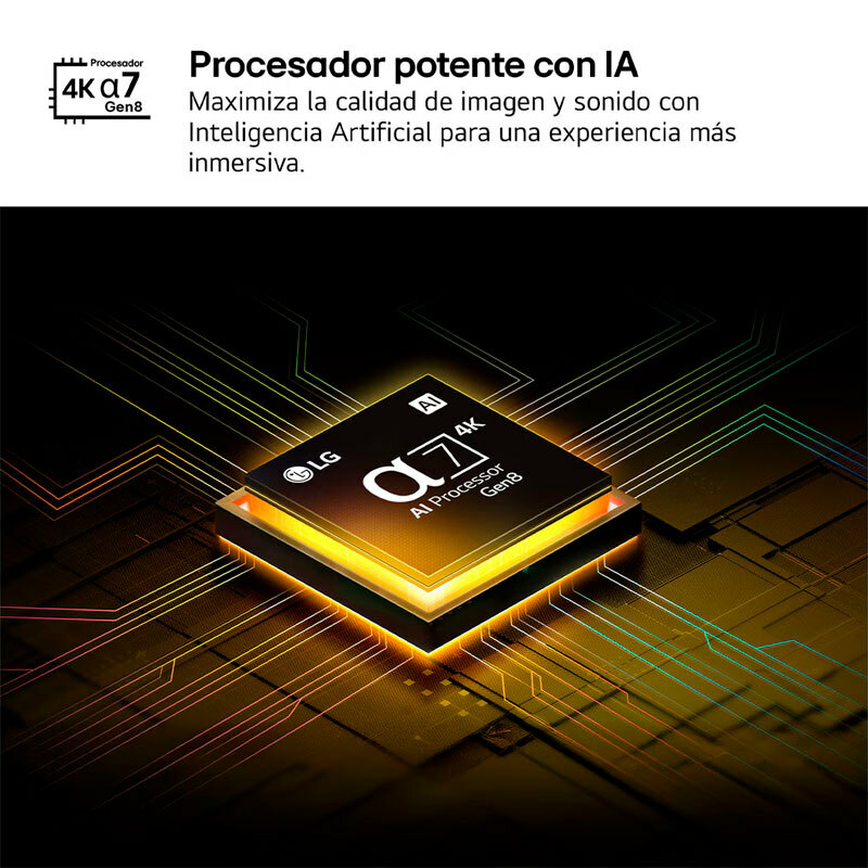 Televisor LG 65QNED82A6B – QNED 4K, α7 AI Gen8, HDMI 2.1 x3