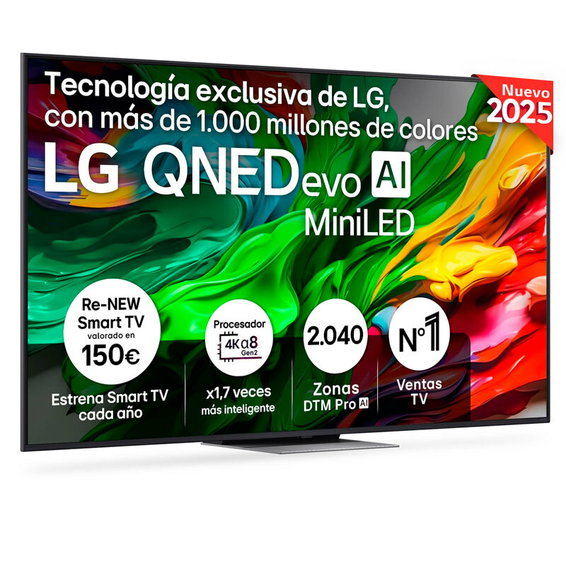 Televisor 75" LG 75QNED87A6B – Mini LED, 4K UHD, 120 Hz