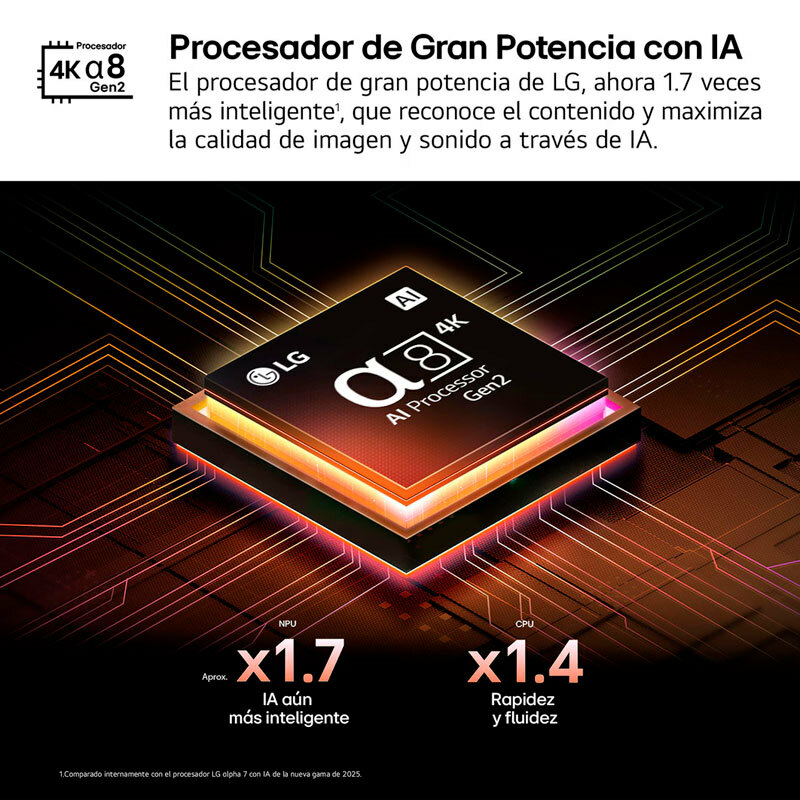 Televisor 75" LG 75QNED87A6B – Mini LED, 4K UHD, 120 Hz