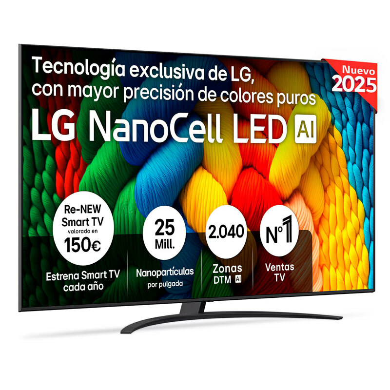 Televisor LG 86NANO81A6A – 86" NanoCell 4K UHD, Smart TV webOS, HDR10 Pro