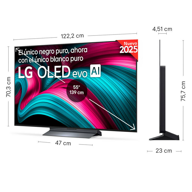 Televisor OLED LG OLED55C54LA – 4K UHD, 120 Hz, Dolby Atmos