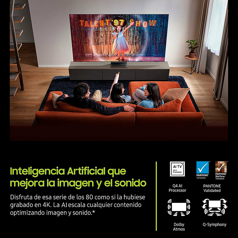 Televisor QLED 43" Samsung TQ43Q7FAAUXXC – 4K UHD, Smart Tizen, Q4 AI