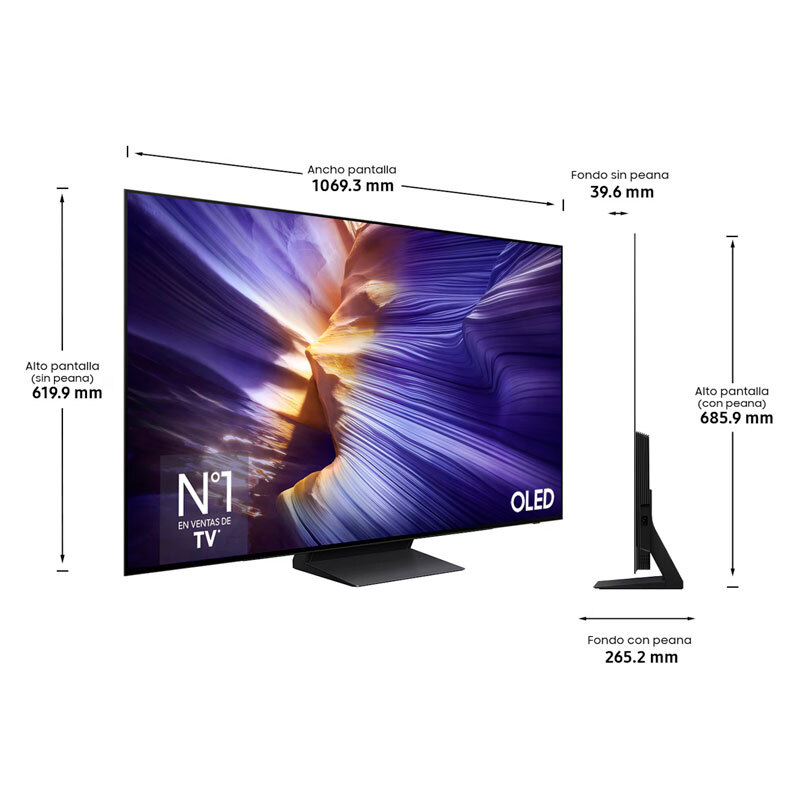 Televisor OLED Samsung TQ48S93FAEXXC – 48" 4K – 100 Hz (144 Hz gaming) – Dolby Atmos 60 W