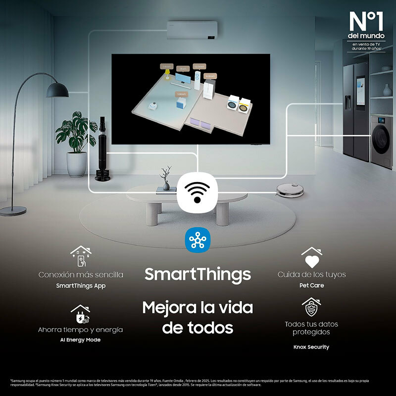 Televisor Samsung The Frame TQ50LS03FAUXXC – 50" QLED 4K, HDR10+ Adaptive, Modo Arte