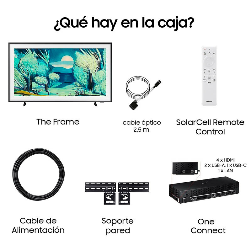 Televisor Samsung The Frame TQ50LS03FAUXXC – 50" QLED 4K, HDR10+ Adaptive, Modo Arte