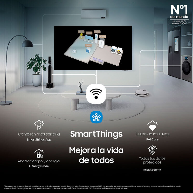 TV QLED Samsung TQ50Q7FAAUXXC 50" – 4K UHD, Quantum HDR, Smart TV Tizen