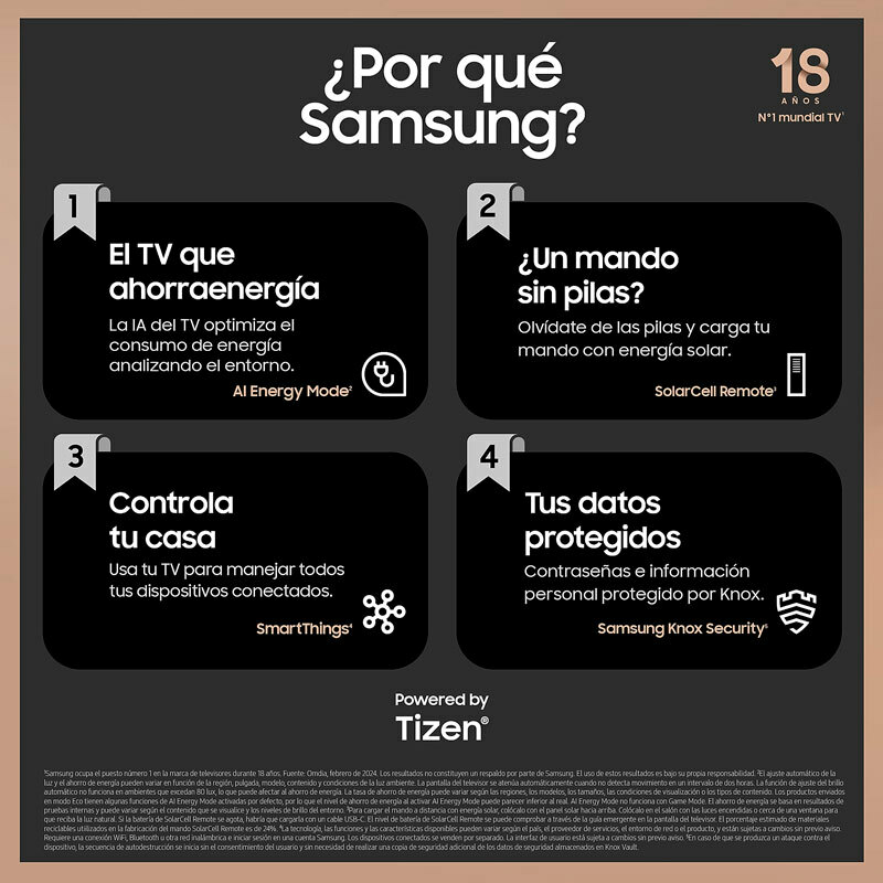 Televisor QLED Samsung TQ55Q70DATXXC – 55", 4K UHD, 100 Hz