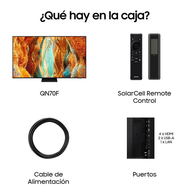 Televisor Samsung Neo QLED TQ65QN70FAUXXC – 65" 4K Mini LED, Smart TV, 100 Hz