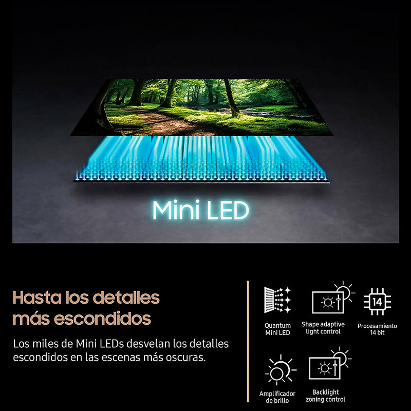 Televisor Samsung Neo QLED TQ65QN70FAUXXC – 65" 4K Mini LED, Smart TV, 100 Hz