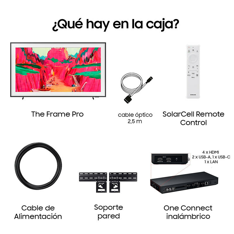 Televisor Samsung TQ75LS03FWUXXC – QD Mini LED, 4K UHD, One Connect inalámbrico