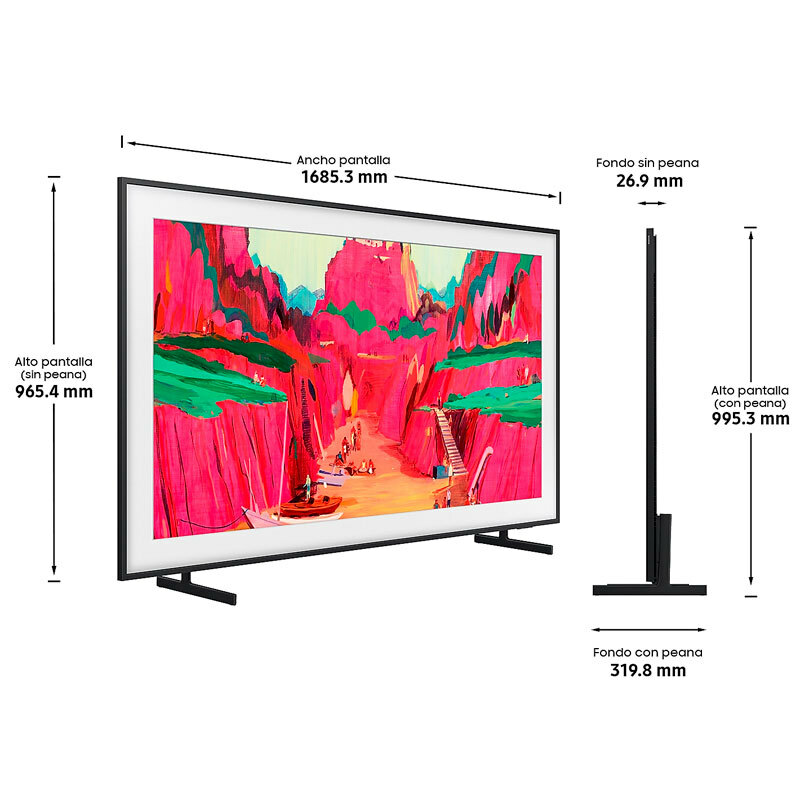 Televisor Samsung TQ75LS03FWUXXC – QD Mini LED, 4K UHD, One Connect inalámbrico