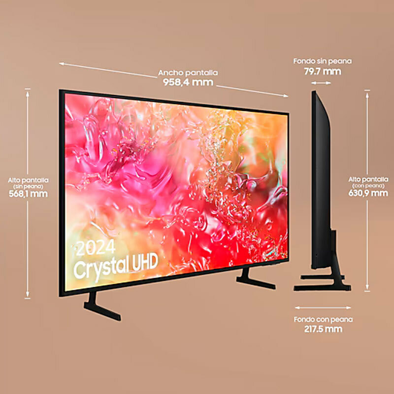 Televisor Samsung TU43DU7105KXXC – 43", 4K UHD, Smart TV (Tizen)