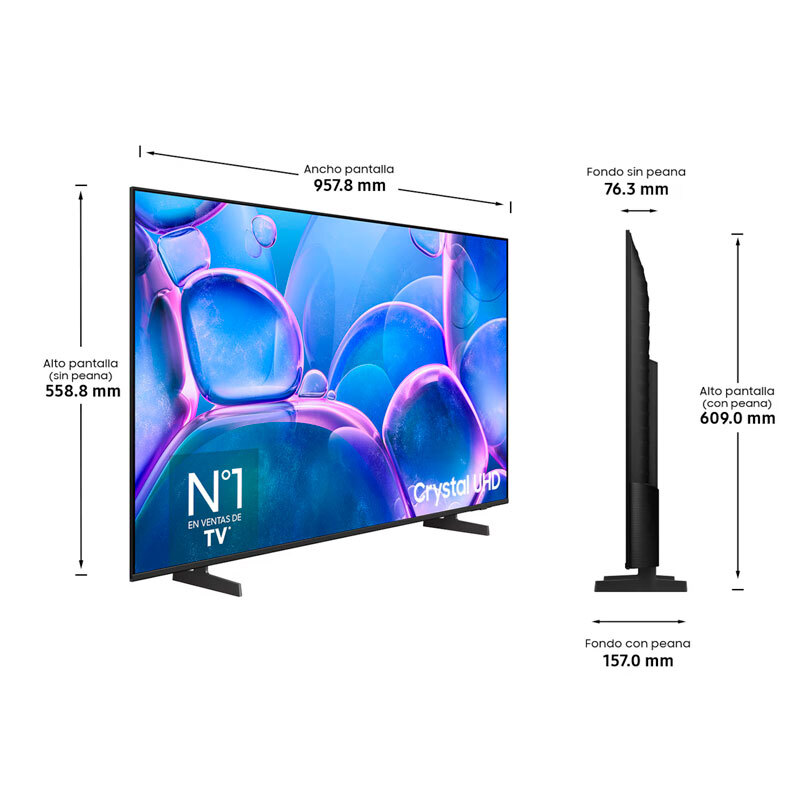 Televisor LED Samsung TU43U7025FKXXC – 43" 4K UHD Smart Tizen