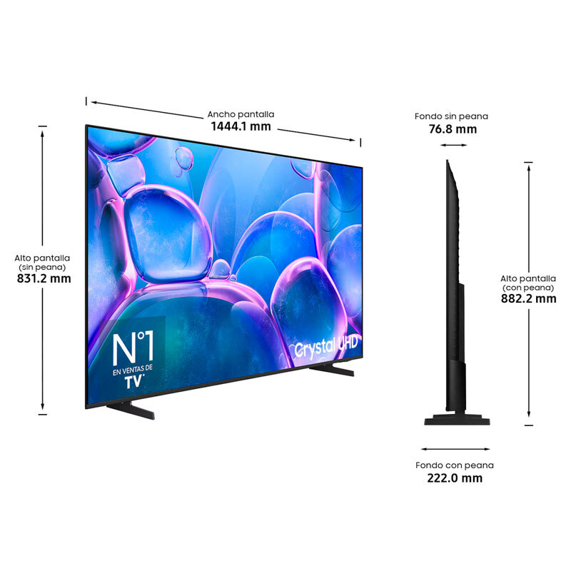 Televisor LED Samsung TU65U7025FKXXC – 65" 4K UHD, Smart TV Tizen, HDR10+