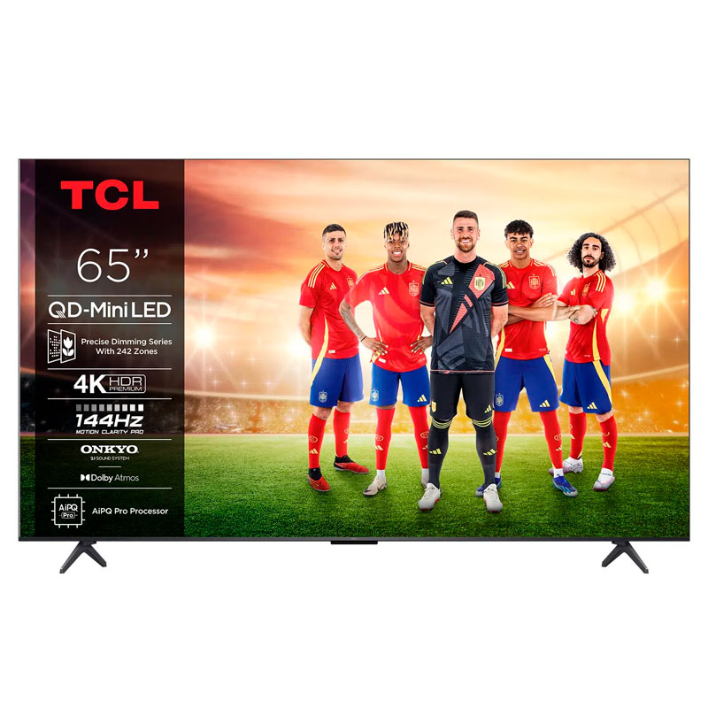 Televisor TCL 65C6K – 65" 4K QD‑MiniLED, 144 Hz, Dolby Atmos