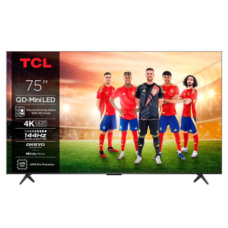 Televisor TCL 75C6K – 75", QD‑Mini LED 4K, 144 Hz