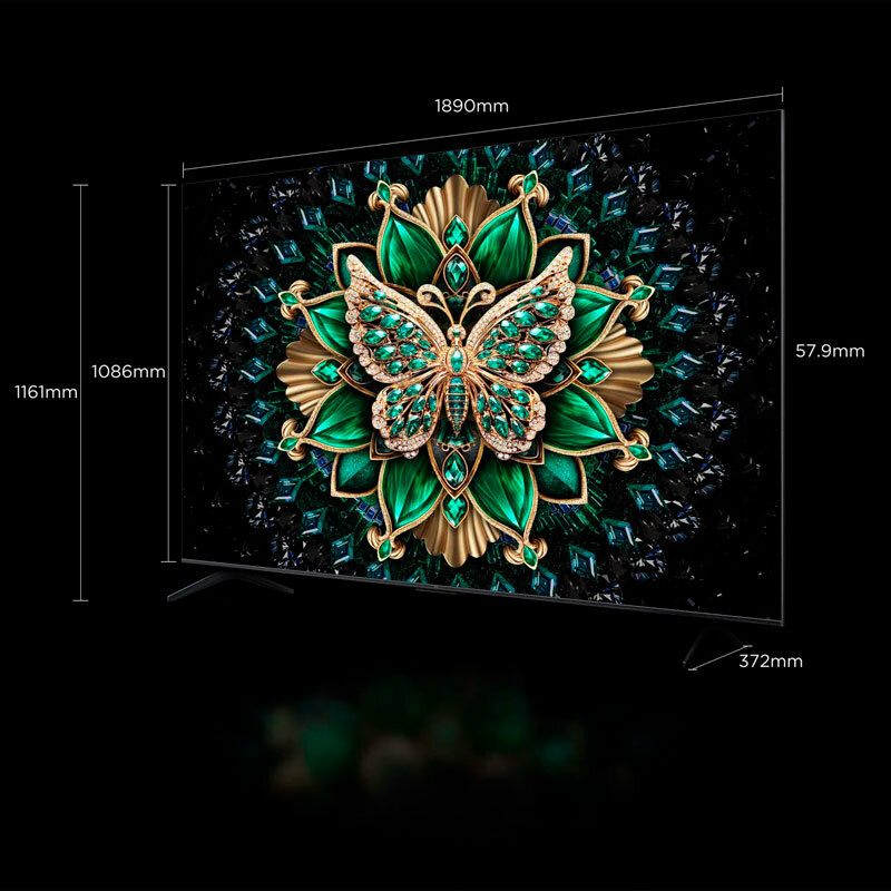 Televisor TCL 85C6K – 85" QD Mini LED 4K, 120 Hz, Dolby Atmos