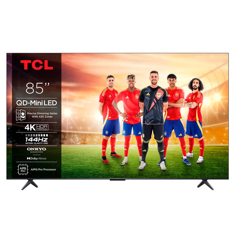 Televisor TCL 85C6K – 85" QD Mini LED 4K, 120 Hz, Dolby Atmos