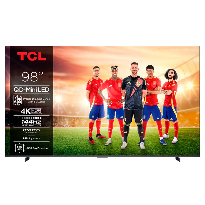Televisor TCL 98C6K – 98" QD Mini LED, 4K UHD, 144 Hz