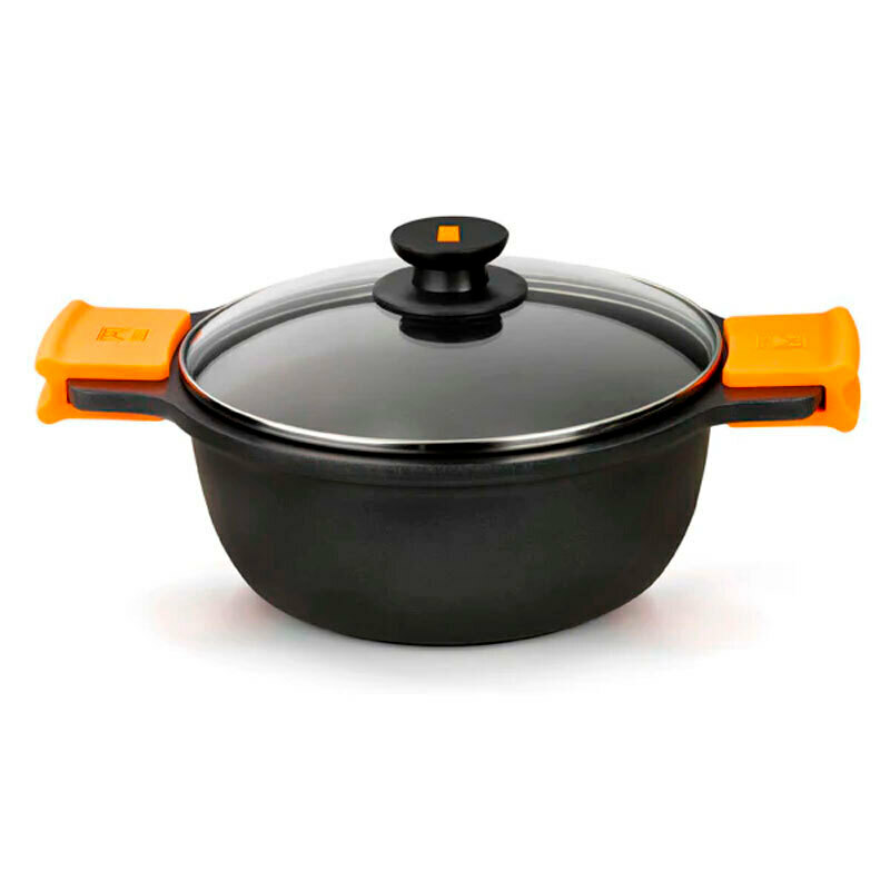 Cacerola alta Bra Efficient A270324 – 24 cm, 4 L, Antiadherente Teflon