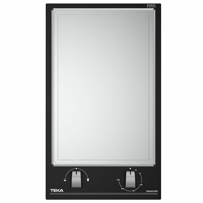 Placa Teppan Yaki Teka YZC 32600 XFL – 2 zonas, 2400 W, cristal negro