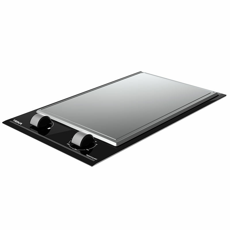 Placa Teppan Yaki Teka YZC 32600 XFL – 2 zonas, 2400 W, cristal negro