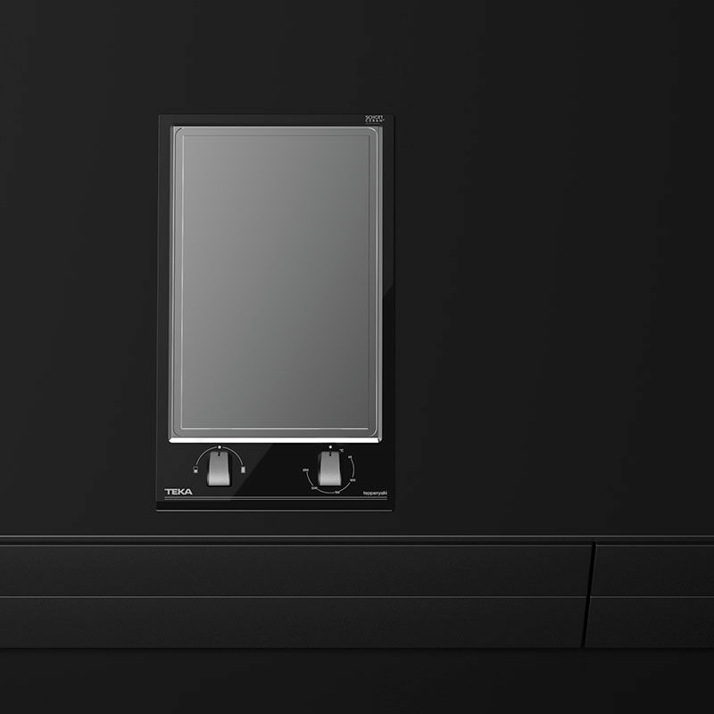 Placa Teppan Yaki Teka YZC 32600 XFL – 2 zonas, 2400 W, cristal negro