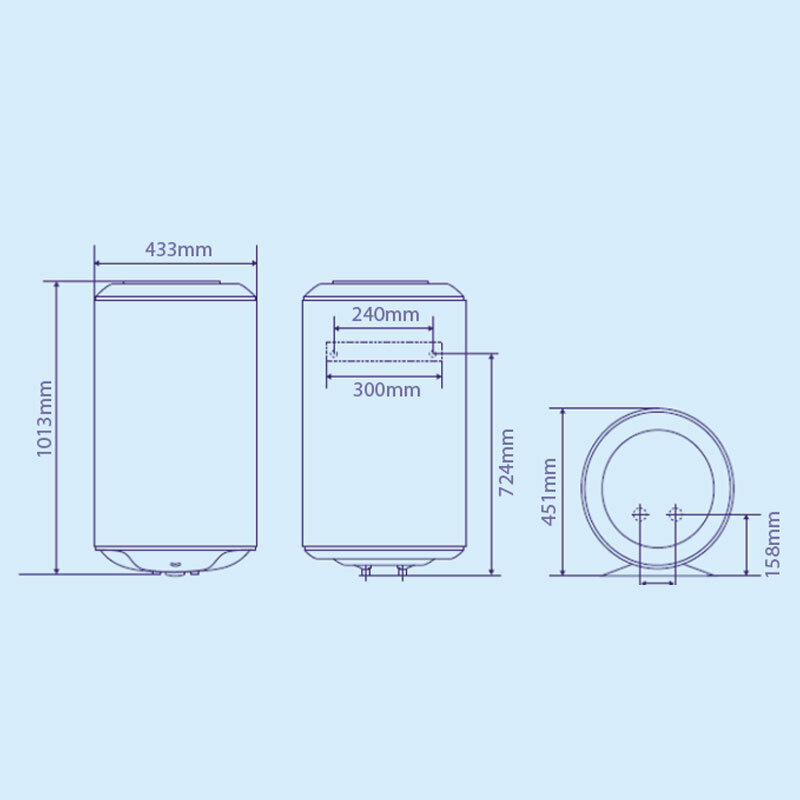 Termo eléctrico Edesa ONE 100 L – 100 L, 1.500 W, Vertical