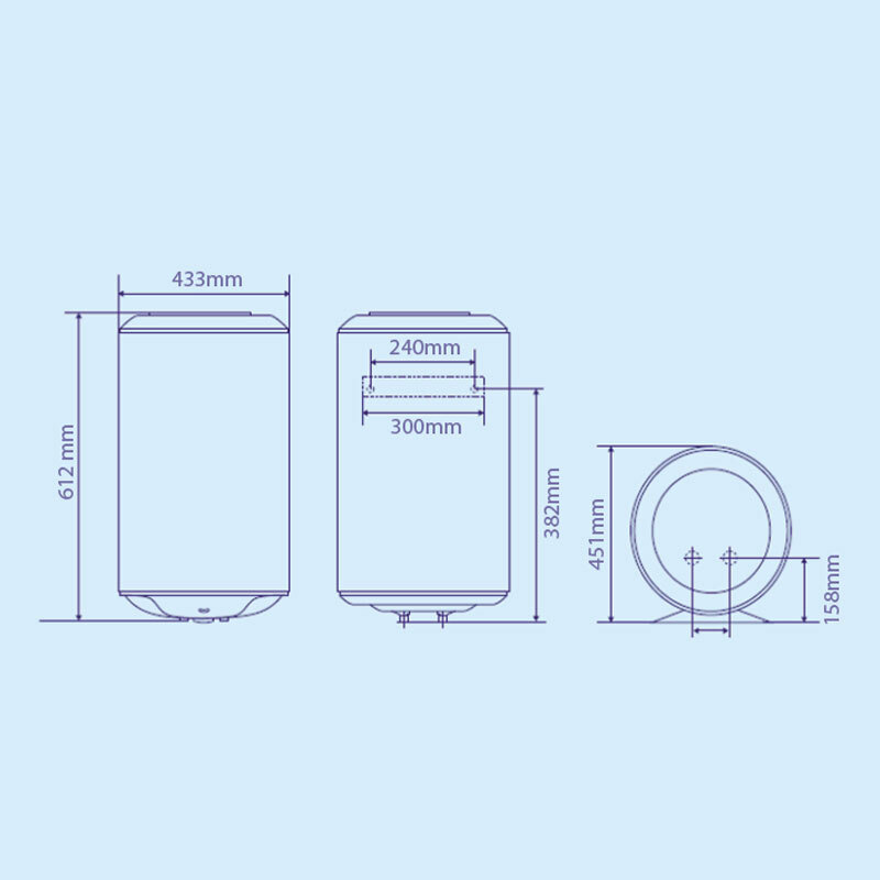 Termo eléctrico Edesa G. Atlantic 50 One New – Vertical, 50 L, 1.500 W
