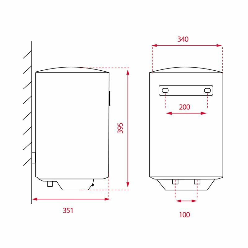 Termo eléctrico Teka EWH 15 C – 15 L, 1500 W, Vertical