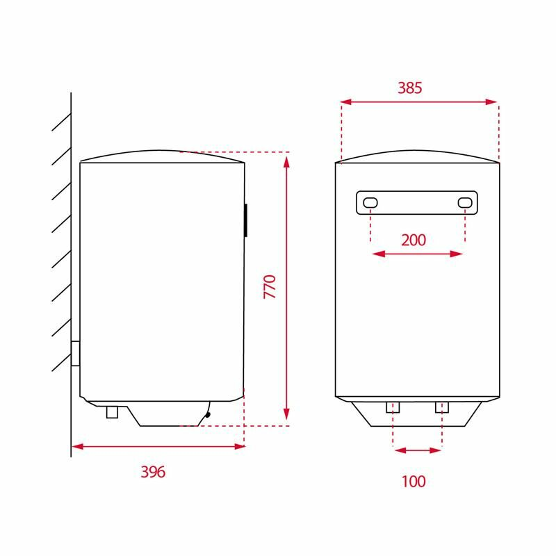 Termo eléctrico Teka EWH 50 C – 50 L, 1500 W, Vertical