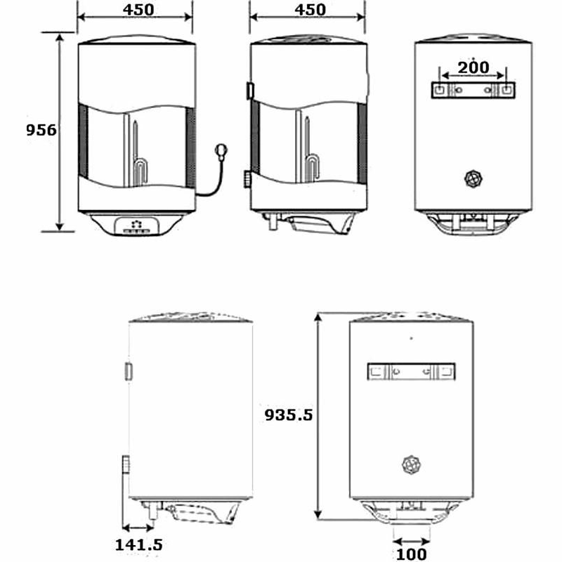 Termo eléctrico Teka SMART EWH 100 VE-D – 100 L, Smart Control, Aislamiento 20 mm