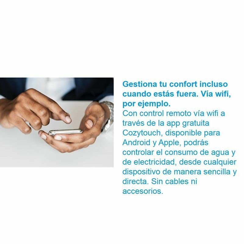 Termo eléctrico Edesa Flat 80 – 80 L, WiFi y control digital, extraplano