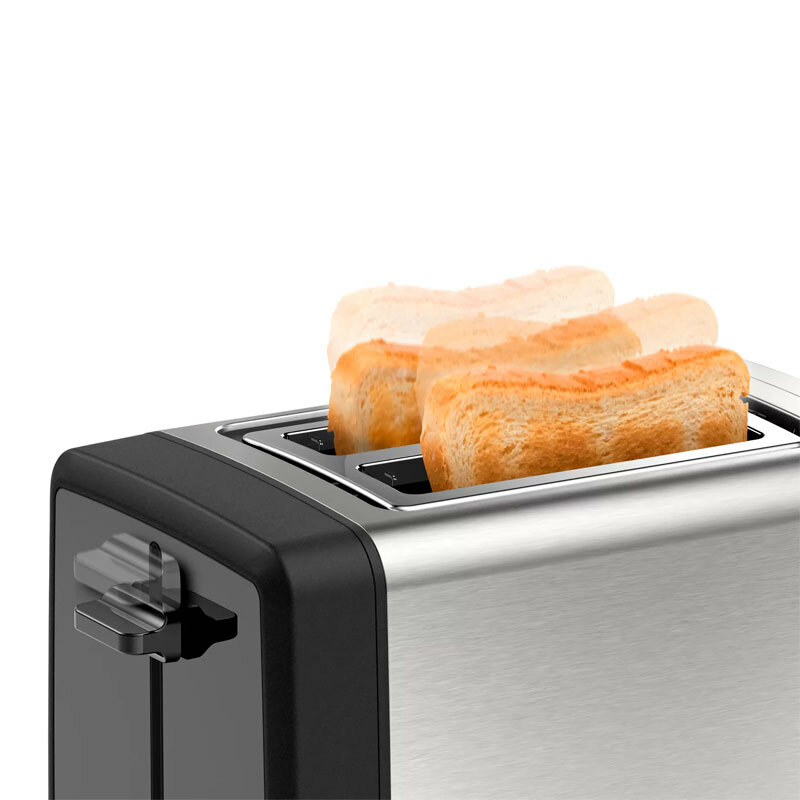 Tostadora Bosch TAT4P420 – Inox, 2 rebanadas, 970 W